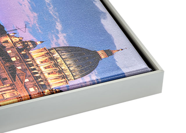 Light Pewter Metal Slim Float Frame