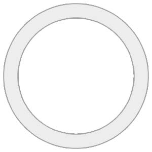 CE01 Circle Shaped Metal Print with Border
