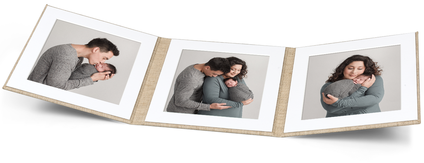 Matted image folios include a print on fuji matte paper in a premium archival mat